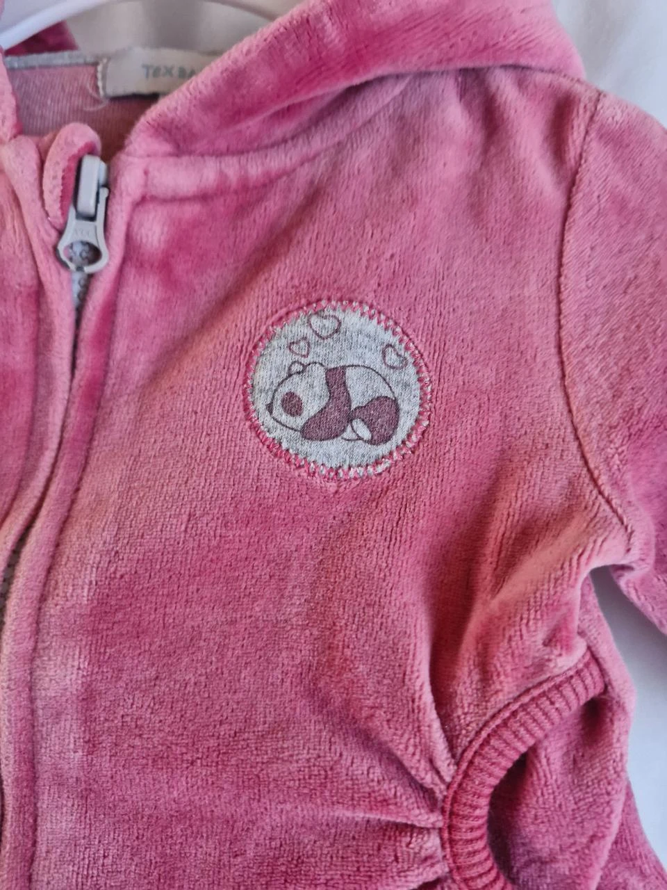Cardigã com capuz e zíper para bebê menina - Tamanho 3 meses – photo 3